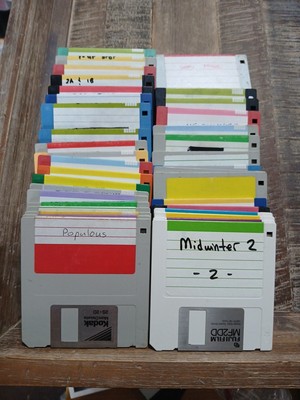 Commodore Amiga Blanks Games 3.5'' Floppy Disk Lot of 40 Untested