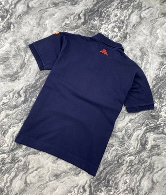 Vintage Kappa AS Roma Football Soccer Polo Shirt Men Size M Blue