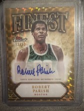 2025 Topps Finest Robert Parish /50 Gold Finest Auto - Boston Celtics