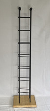 86 CD Iron and Wood Vintage Storage Tower for Audio CDs Huge 40" Tall