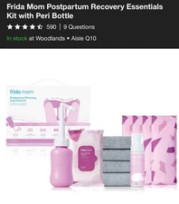 Frida Mom Postpartum Recovery 11-Essentials Kit Ice Pad Liner Cold Compress Wipe