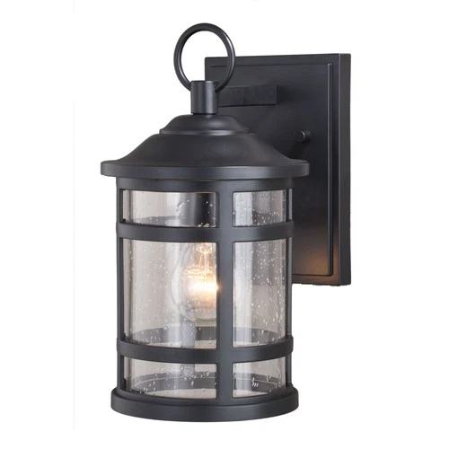 Vaxcel Lighting T0518 Southport 12" Tall Outdoor Wall Sconce - Black - Picture 1 of 6