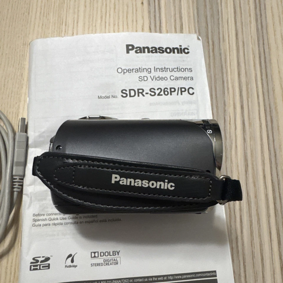 Panasonic SDR-S26 SD HC Digital Video Camera 70x Optical Zoom - Image 4 of 4