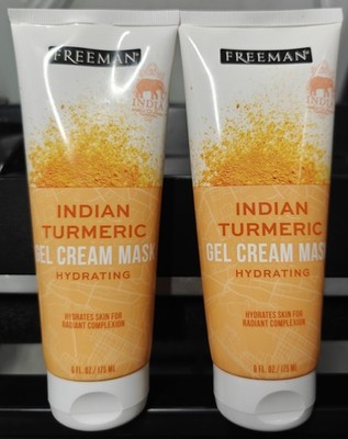 FREEMAN INDIAN TURMERIC gel cream MASK HYDRATING 6 oz (2 Tube)