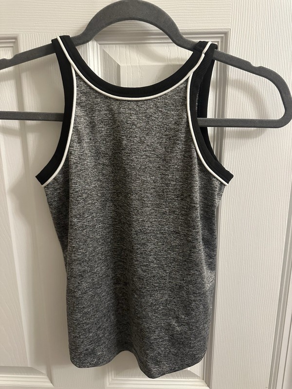 Justice Girls J-Sport Essential Tank Top Size 10 M Gray Sleeveless