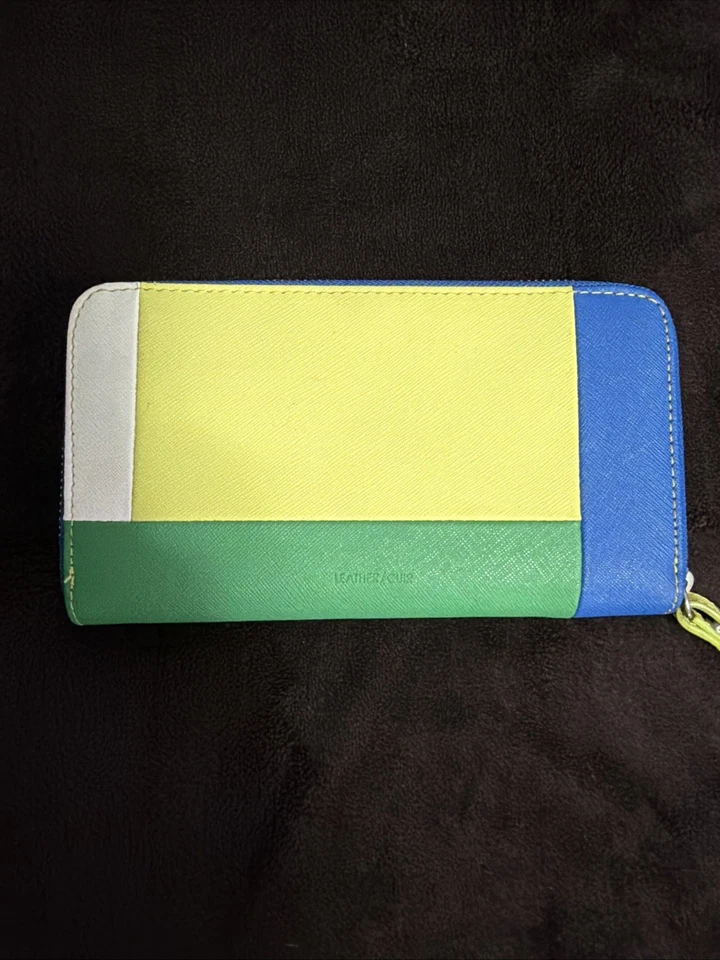 Calvin Klein多色拉链钱包。 皮革状况良好。 — 第 4/4 张图片