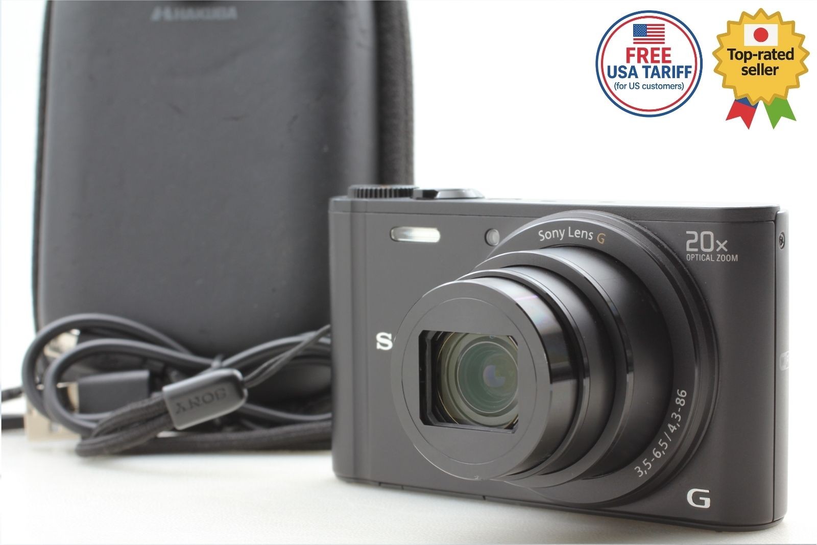 [N MINT] Sony Cyber-Shot DSC-WX350 black Digital Camera Japanese Only from JAPAN