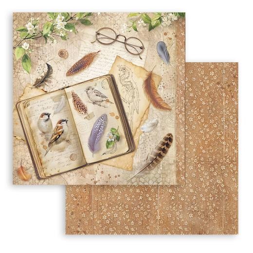 Stamperia 12""x12"" Double-Sided Paper - All Around Book SBB1148