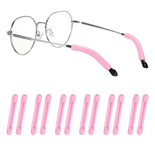 Eyeglasses Temple Tips Sleeve Retainer, 6 Pair Retainer, Pink
