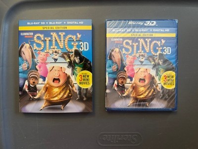 Sing 3D (3D + Blu-ray) New - Special Edition- Matthew McConaughey, Reese Withers