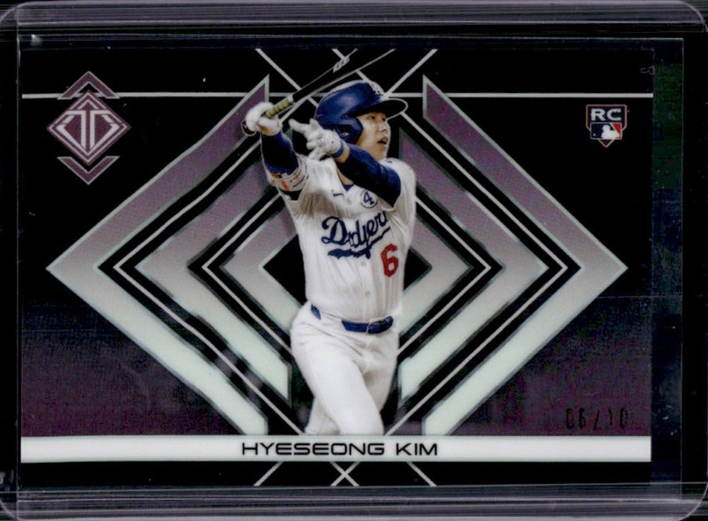 2025 Topps Transcendent Hyeseong Kim Icons Chrome Image Variations RC Black #/10