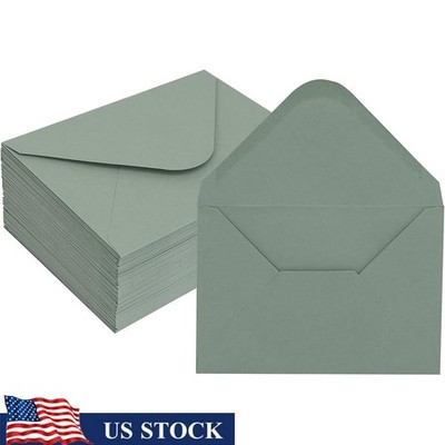 Sage Green Envelopes 50 Pack Gummed Closure Durable A4 Invitation Mailing Paper