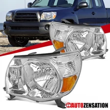 Fit 2005-2011 Toyota Tacoma Pickup Headlights Headlamp Assembly Left+Right 05-11