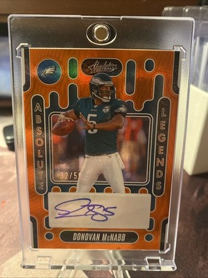 2024 Panini Absolute - Legends Signatures Donovan McNabb #ALS-DMB Orange /50