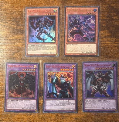  YuGiOh! 15x Evil HERO / Böser Held Deck Core, Neos Lord, Dead end prison SCR 