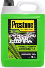 Prestone Screenwash, Ready To Use Screen Wash For Cars, High Performance 5L 1.62 per litre