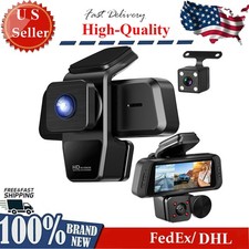 1080P FUD 3 Channel WiFi Dash Cam 170  Wide Angle Triple Car Camera App Control
