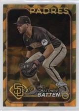2024 Topps Chrome Sapphire Gold /50 Matthew Batten #384 0c3