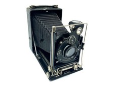 Plattenkamera mit Carl Zeiss Tessar 13,5cm 1:4.5 Analogkamera