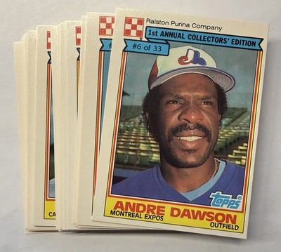 1984 Topps Ralston Purina 1st Annual Collector's Edition 33 Card Set