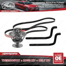 Gates Thermostat Heater Hose Drive Belt for Toyota Camry SXV20W 2.2L with A/C