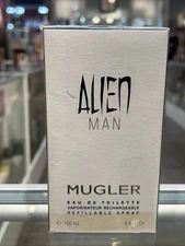 Thierry Mugler ALIEN MAN Cologne 3.4 oz / 100 ml EDT Refillable Spray New in Box