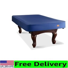 Heavy Duty Waterproof Leatherette Pool Table Cover 9FT - Midnight Blue Elegance