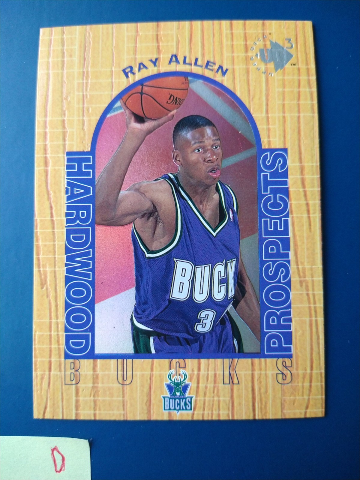 1996-97 Upper Deck UD3 Hardwood Prospects Ray Allen #5 Milwaukee Bucks Rookie RC