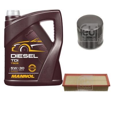 FEBI BILSTEIN Inspektionspaket 5L MANNOL Diesel TDI 5W-30 für VW Tiguan 5N_ 1.4