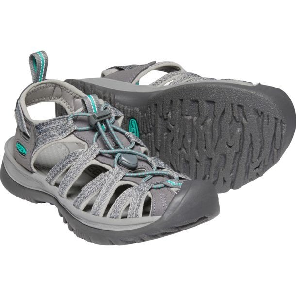 Nuove scarpe sandalo acqua KEEN Whisper grigio pavone blu acqua punta chiusa donna 6