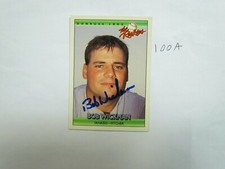 1992 Donruss Leaf Bob Wickman Autographed Signed Card Beckett Pre-Cert
