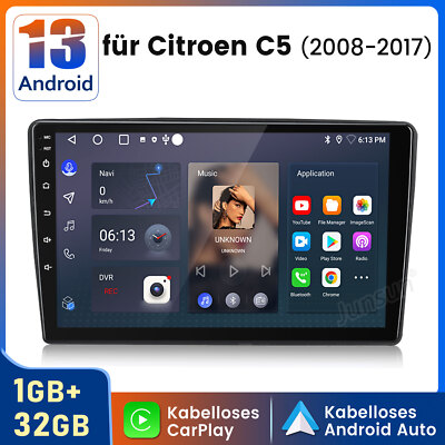 32G Carplay Autoradio Android 15 GPS Nav WIFI BT SWC FM Für Citroen C5 2008-2016