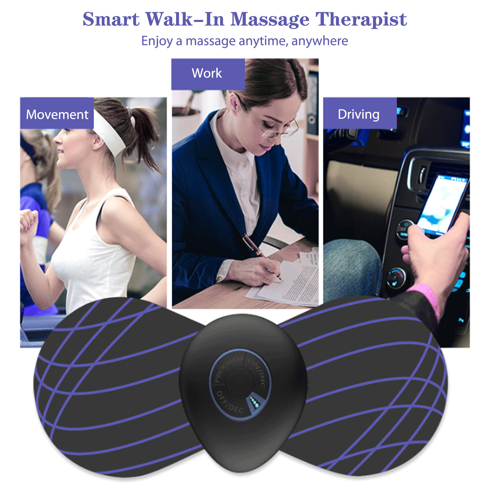 Intelligent Cervical Massage Pads Relieve Pressure TENS EMS Massage Pad