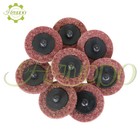 50 pièces disques de conditionnement de surface moyenne 2" roll lock die meuleuse plaquettes de ponçage