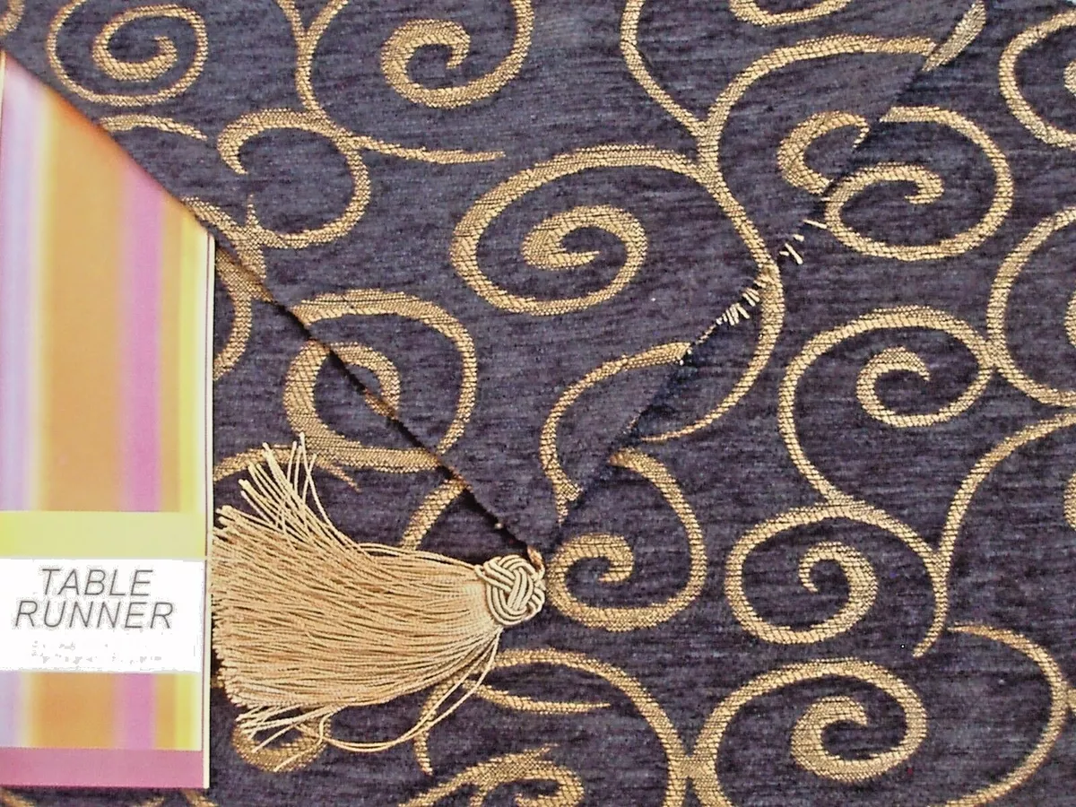 Navy and gold tapestry hot sale