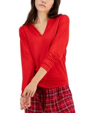 Jenni Split-Neck Pajama Top Punch M