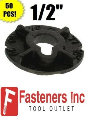 #ad Qty 50 1 2quot; Round Malleable Washer Malleable Iron Plain Finish $60.90
