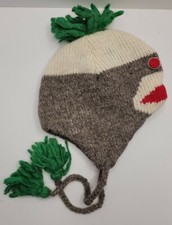 Shangri-La Nook - Kids Monkey Theme 100 Wool Warm Beanie Cap