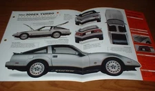 1984 DATSUN 300ZX TURBO ORIGINAL IMP BROCHURE SPECS INFO 300 ZX 84 83 85 86-89