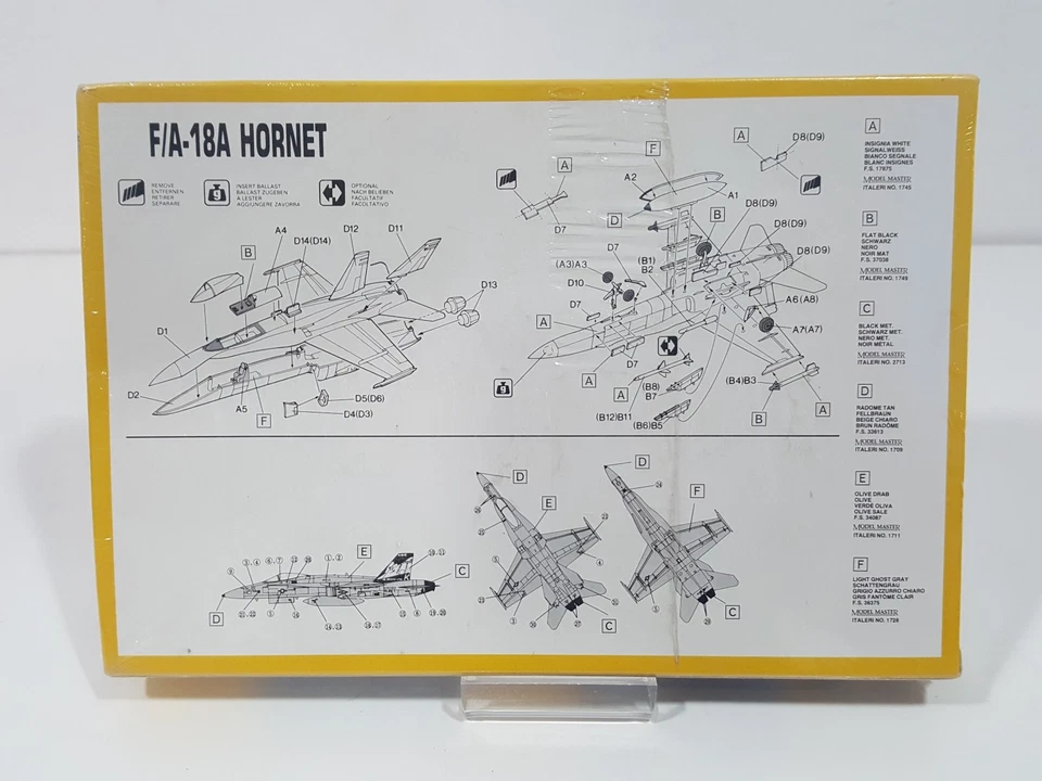 AEREO F/A 18 A HORNET KIT ITALERI 1/144 NUOVO IN SCATOLA SPEDIZIONE TRACCIABILE! - Immagine 3 di 4