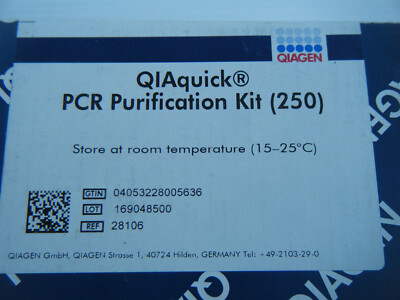 2 Qiagen Qiaquick PCR Purification Kit (partial). #28106. Spin