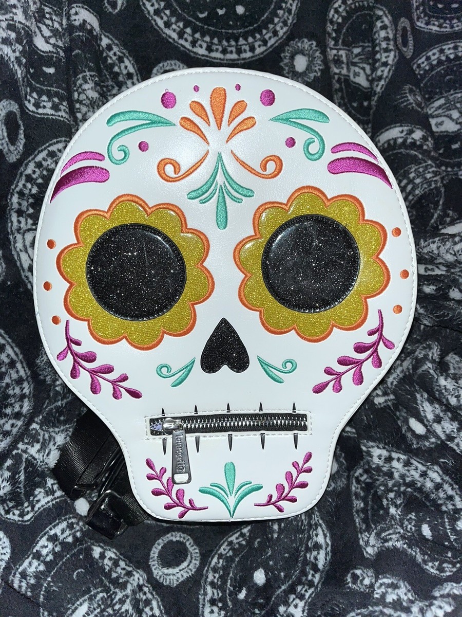 Disney Parks Loungefly Coco Mini Backpack EUC Sugar Skull  display picture 1