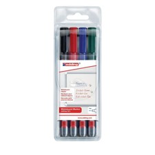 Image of Edding 361 Whiteboard Marker Bullet Tip 1Mm Line Assorted Colours Pack 4
