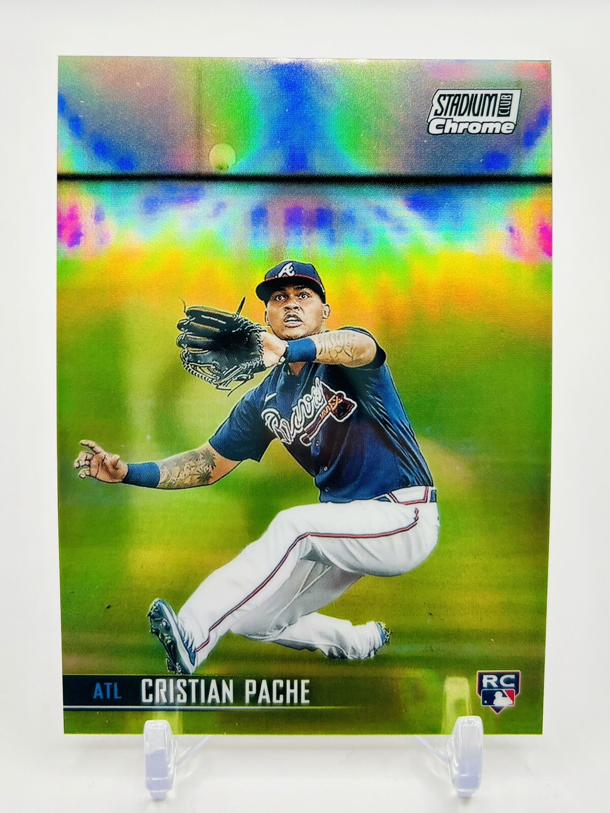 2021 Stadium Club Chrome Refractors #245 Cristian Pache RC. Braves, A’s