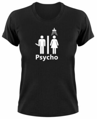 #2 Psycho Damen T-Shirt Fanshirt Alfred Hitchcock Bates Motel Duschszene Shower
