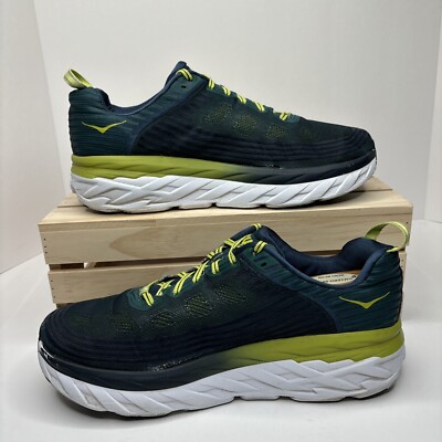Hoka One One HOKA Bondi 6 Deep Teal Running Shoes Men’s Size 12 Tennis Shoes Size 8 - Hoka One One HOKA Bondi 6 Deep Teal for sale online  main image 2