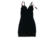 SPANX Assets Red Hot Label by Luxe & Lean Firm Control Lace Slip S NEW  Black