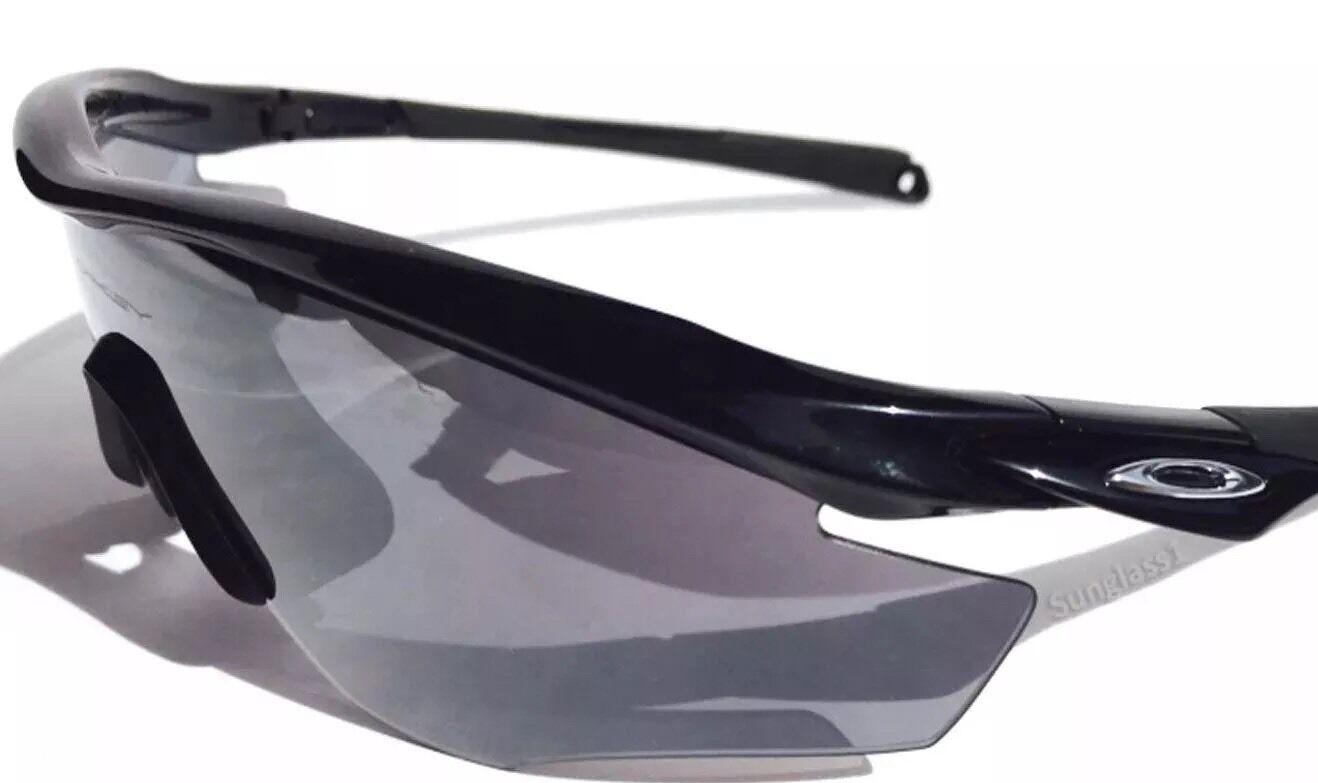 NEW* OAKLEY M2 Frame Black W Grey Lens Baseball Bike Tennis Sunglass 9343-01