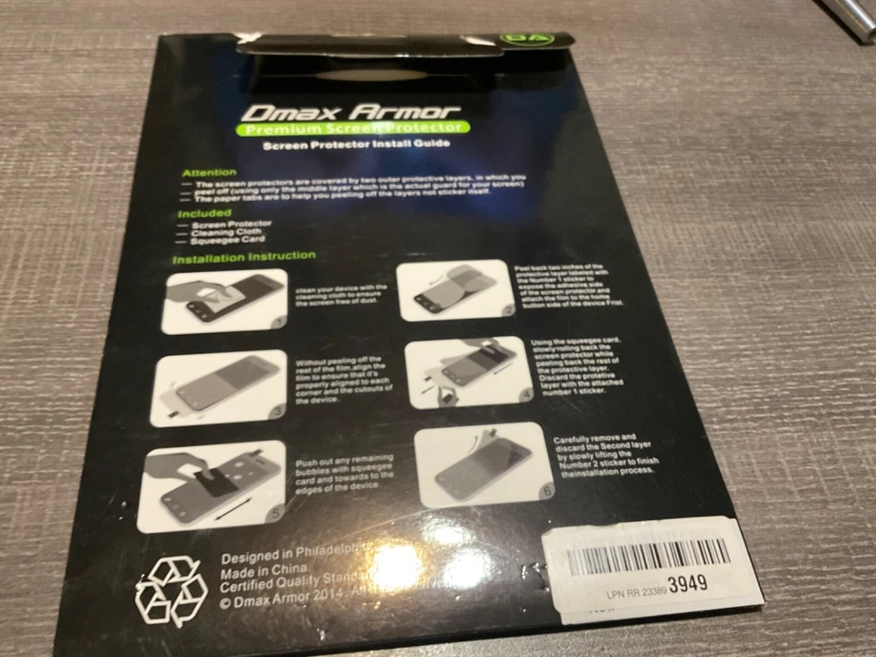 Dmax Armor PROTECTIVE CLEAR SCREEN PROTECTOR FOR SAMSUNG GALAXY TAB E 9.6 - Image 2 of 3