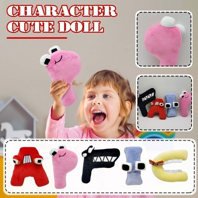 26PCS Alphabet Lore But are Plush Toy Stuffed Animal Plushie Doll Toys Gift  for Kids Children Christmas gifts